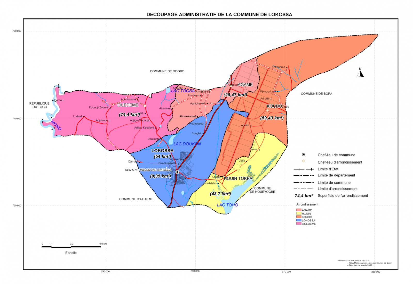 Carte Lokossa